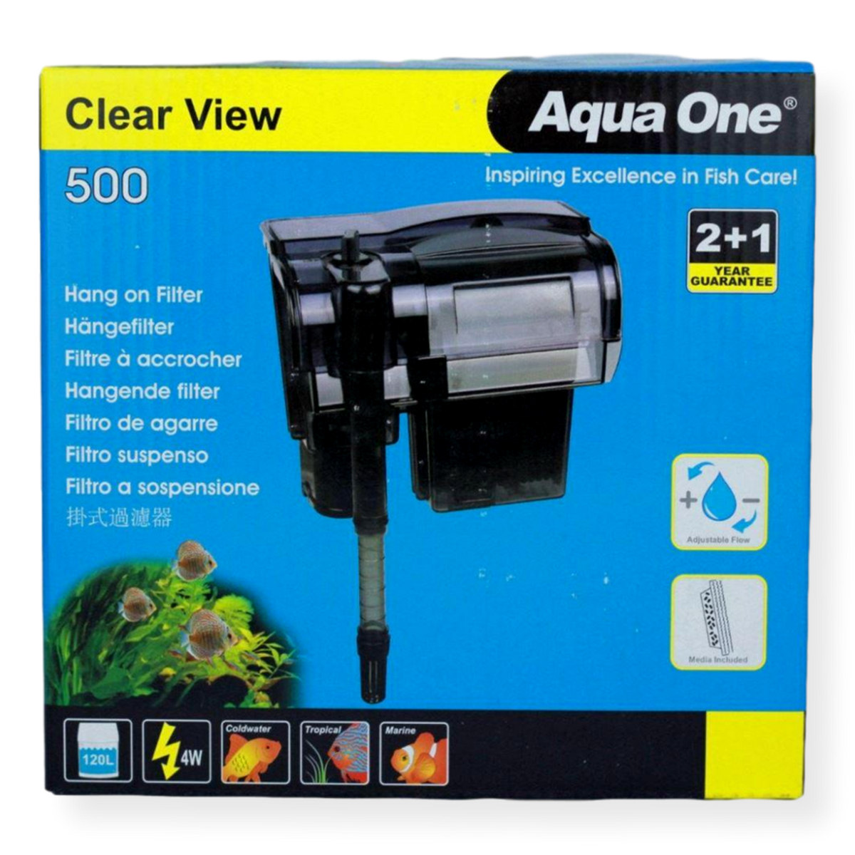 Aqua One Clear View Hang On Back Filter