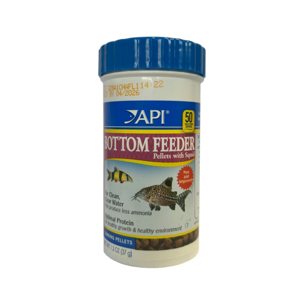 API Bottom Feeder Pellet with Squid 37g Tropical Fish Food