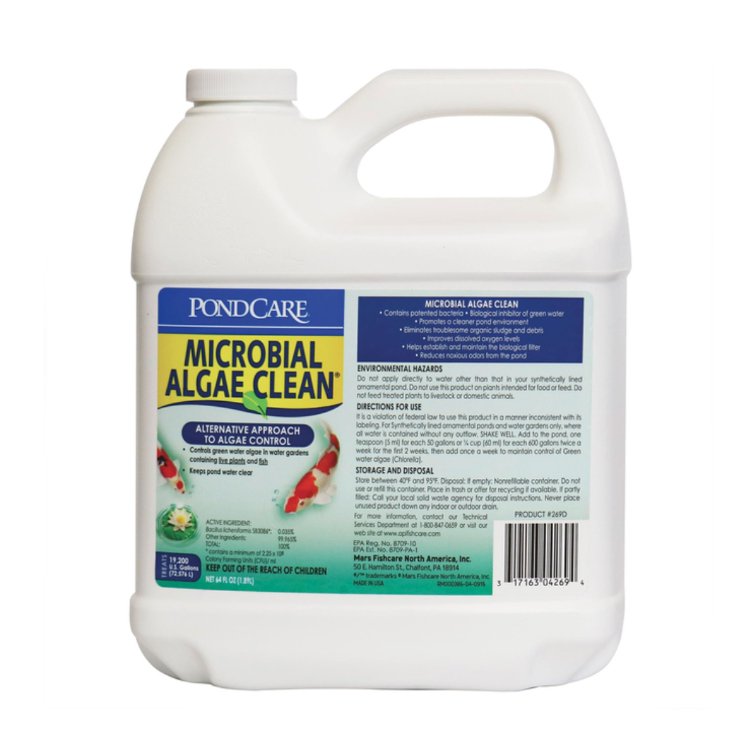 API Pondcare Microbial Algae Clean 1.89L Pond Algae Cleaner 