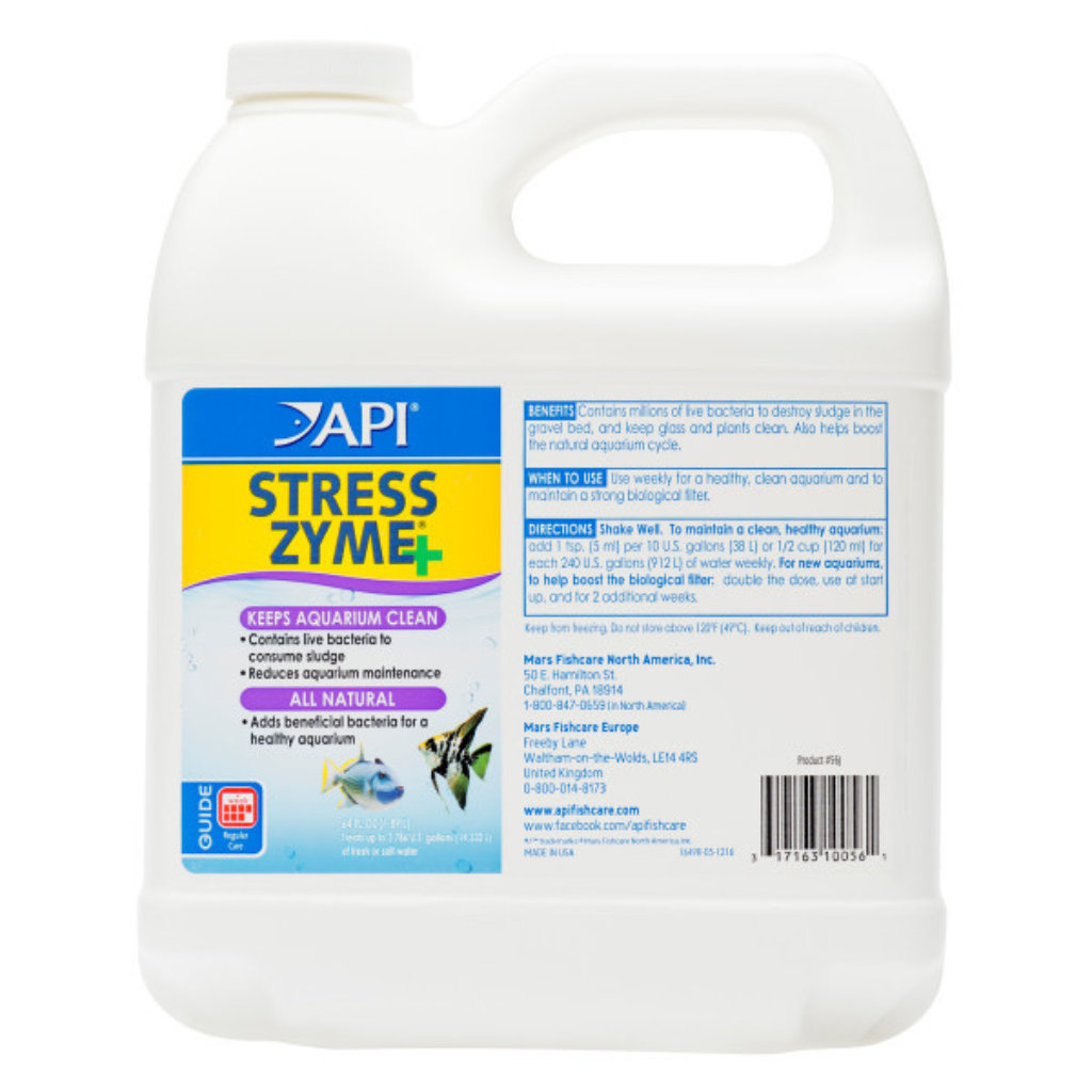 API Stress Zyme 1.89L Bacteria for Aquariums 
