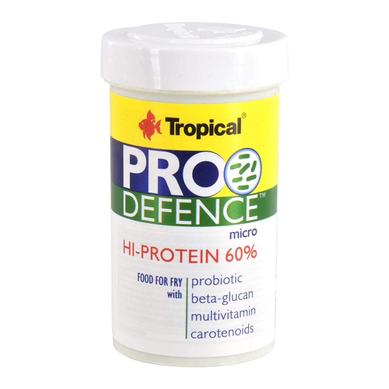 Tropical Pro Defence Micro Probiotic fish food for small fish and fry 
