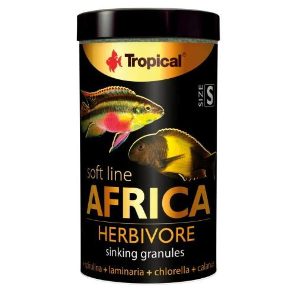 Tropical Soft Line Africa Herbivore Small Sinking Granules Fish Food