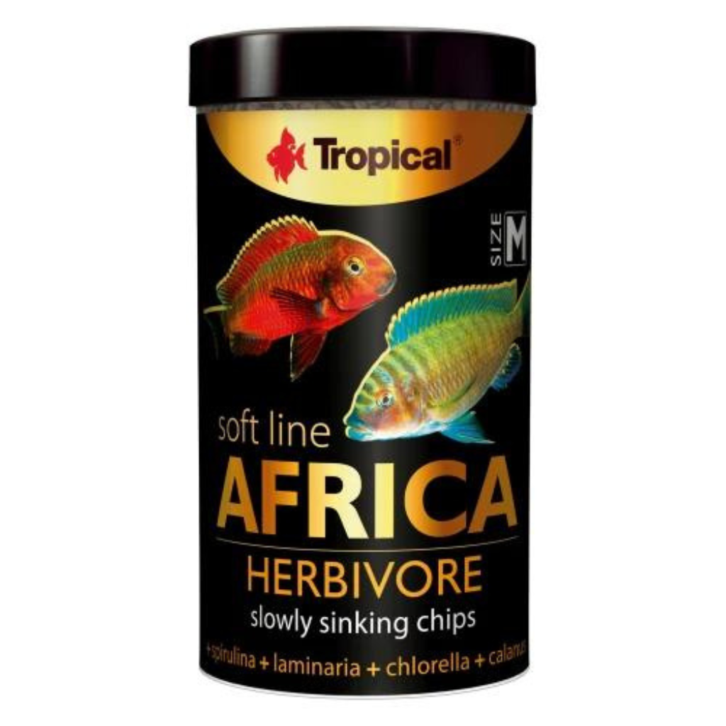 Tropical Soft Line Africa Herbivore Slowly Sinking Chips Medium Fish Food 