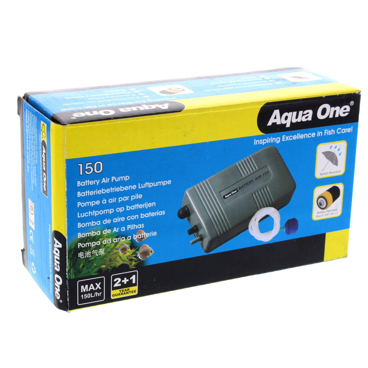 Aqua One Battery Air Pump 150 Splash Resistant