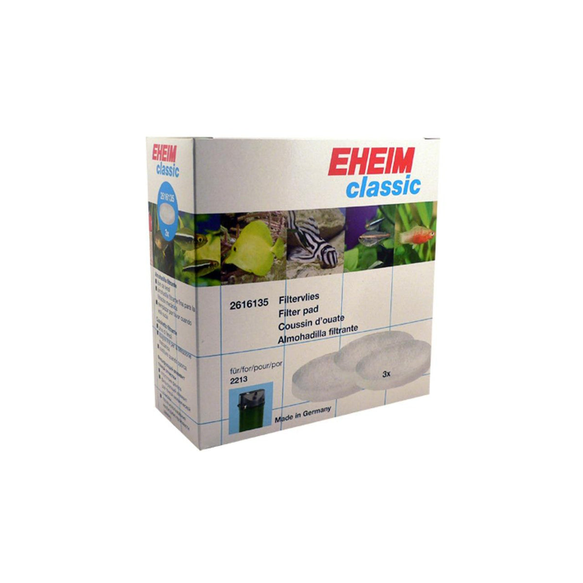 Eheim Classic 250 Filter Pad White 2 Pack