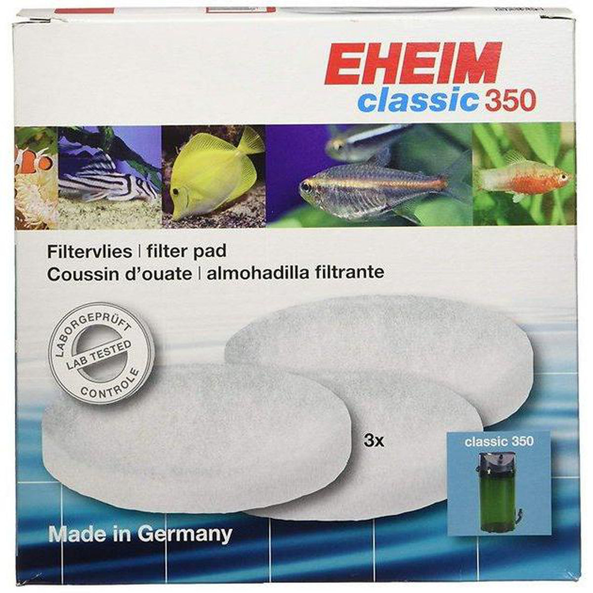 Eheim Classic 350 Filter Pad 3 Pack