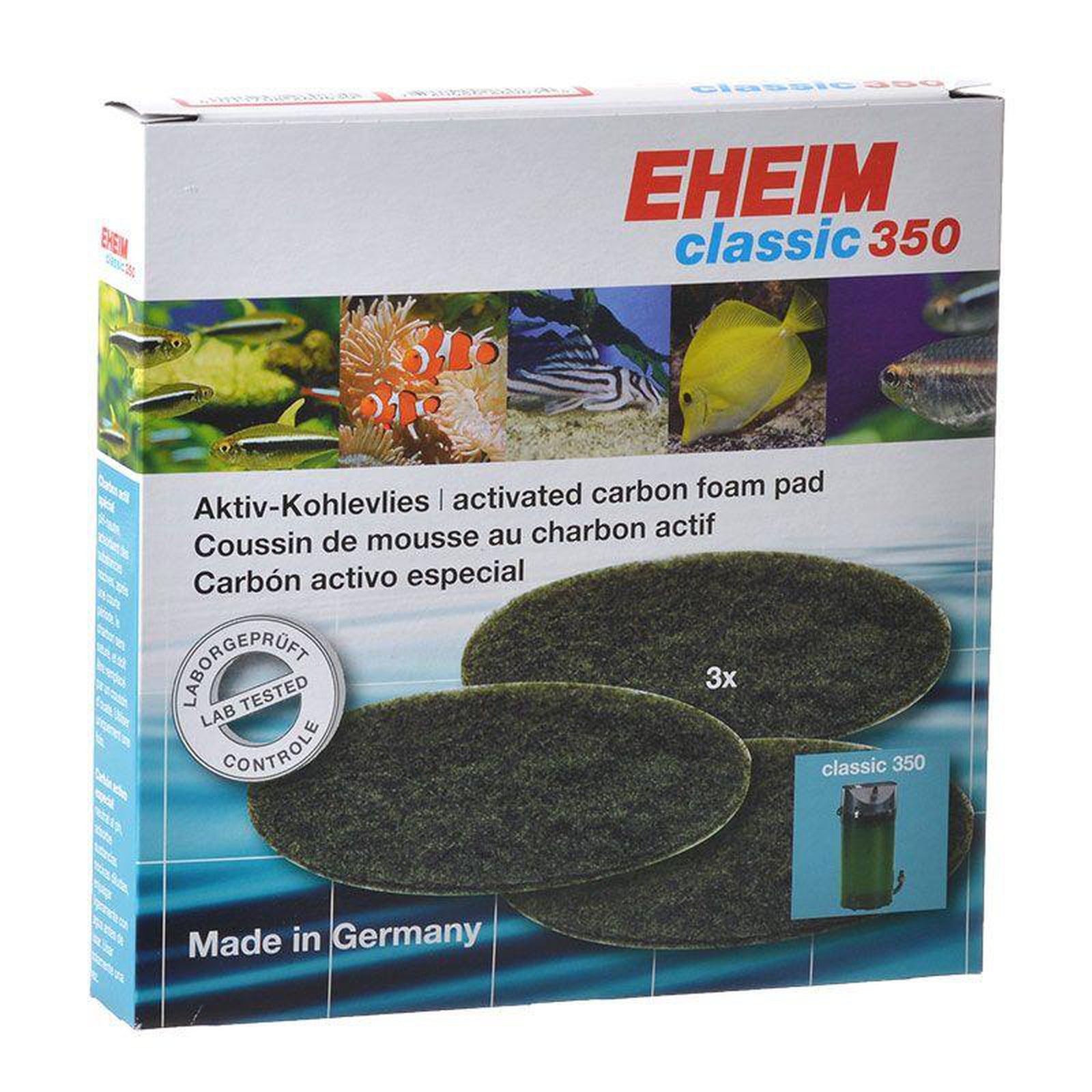 Eheim Classic 350 carbon filter pad 