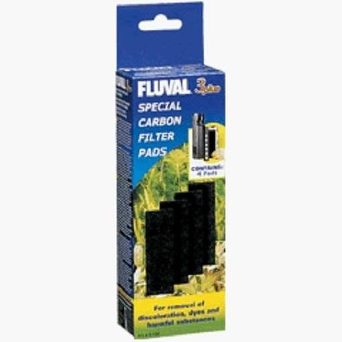 Fluval 3 Plus Carbon Pads 4pk