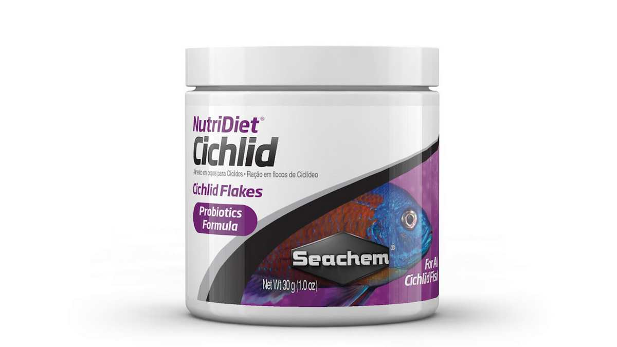 Seachem Nutridiet Cichlid Flakes with Probiotics